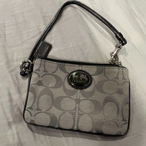 Coach Silver Wristlet - Vintage